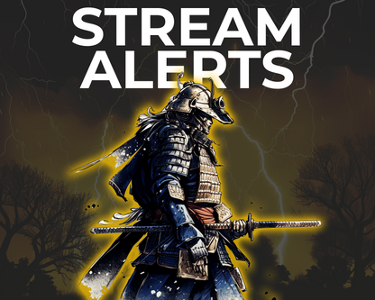 Lightning & Thunder Samurai Pixel Stream Alerts