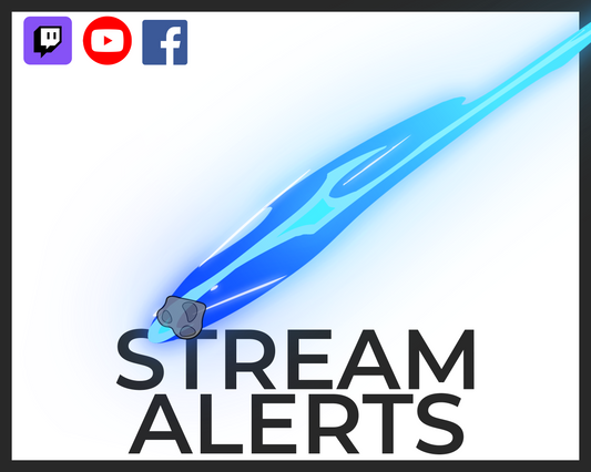 Animated Alerts for Twitch Streams, Meteor Fall Impact and Fire Alert Overlay, Follower Subscriber Cheer Host Raid Donation Member Superchat