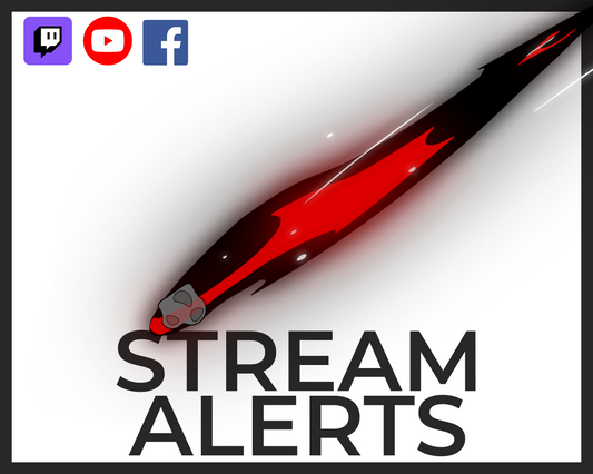 Animated Alerts for Twitch Streams, Meteor Fall Impact and Fire Alert Overlay, Follower Subscriber Cheer Host Raid Donation Member Superchat