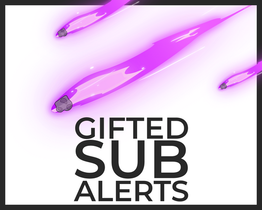 Meteor Gifted Sub Alerts for Twitch Streams, Fall Impact and Fire Alert Overlay, Gifted Subscriber, Community Gift Animated Alerts