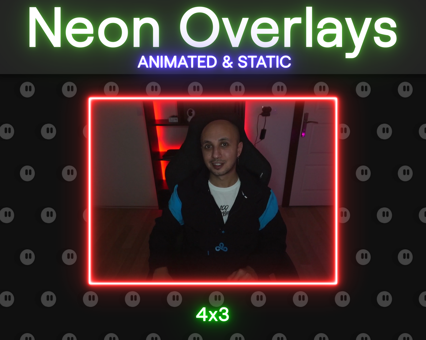 Neon Animated and Static Overlays