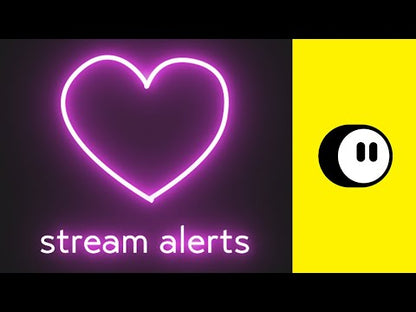 Neon Heart Twitch Stream Alerts