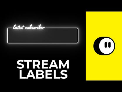 Neon Twitch Stream Labels