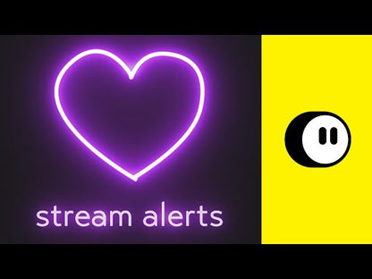 Neon Heart Twitch Stream Alerts