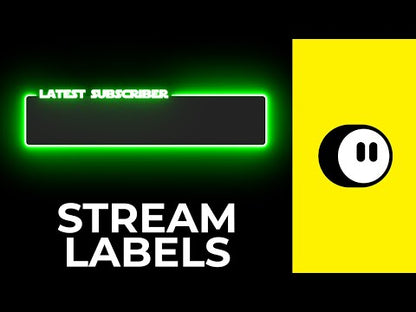 Saber Twitch Stream Labels