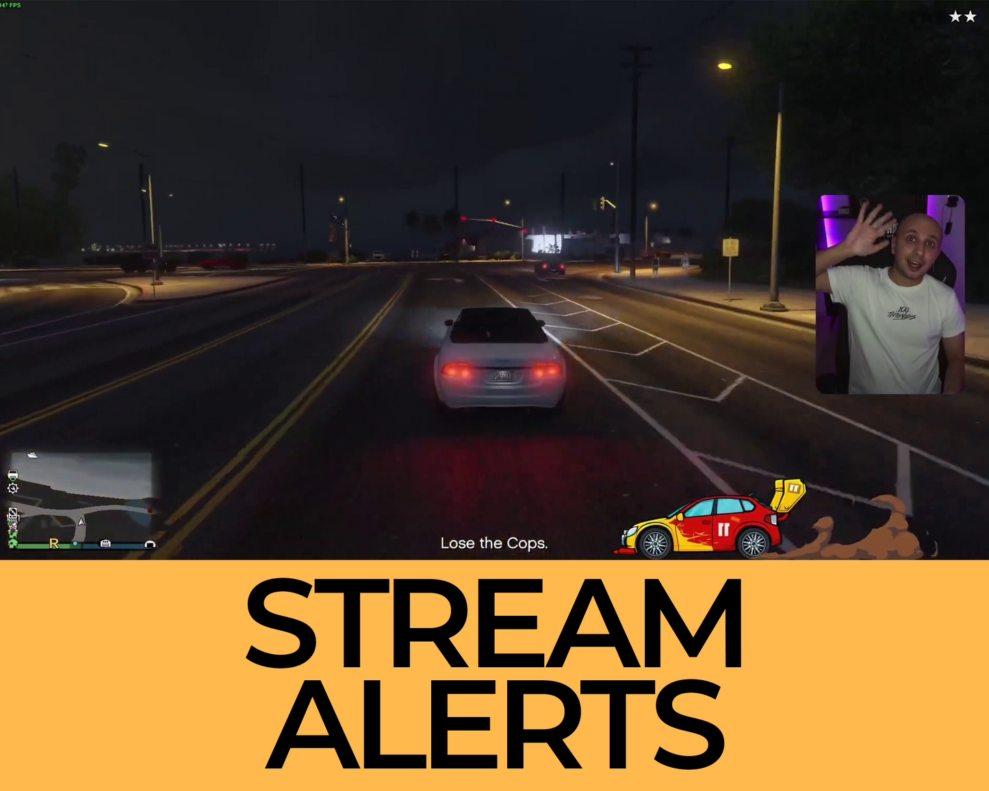 Rally Car Twitch Stream Alerts