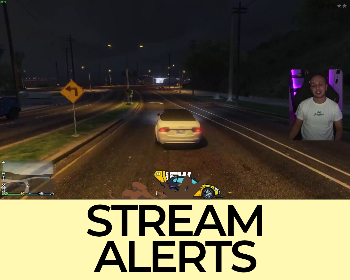 Rally Car Twitch Stream Alerts