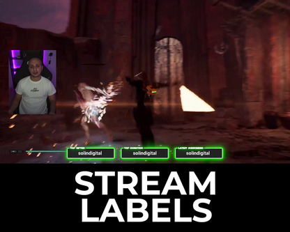 Saber Twitch Stream Labels