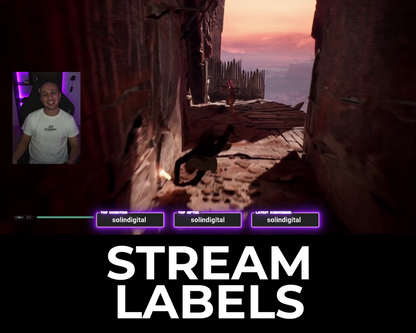 Saber Twitch Stream Labels