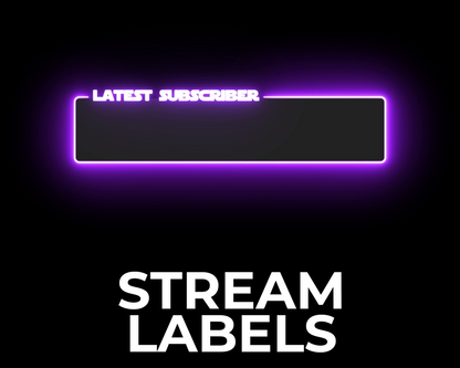 Saber Twitch Stream Labels