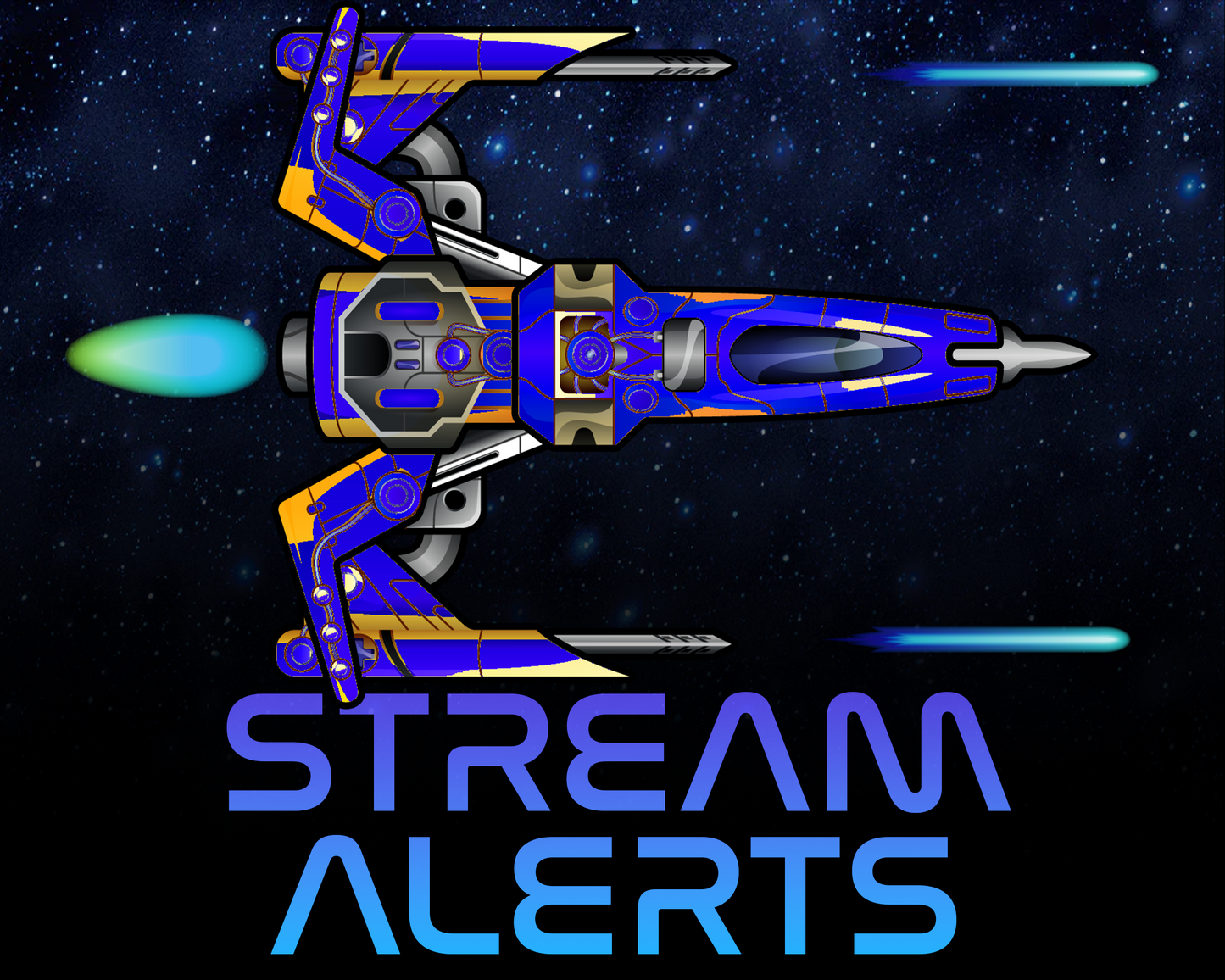 Retro Space Shooter Twitch Stream Alerts