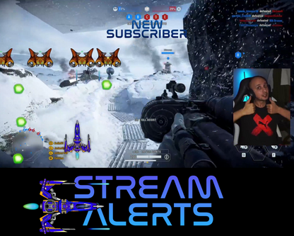 Retro Space Shooter Twitch Stream Alerts