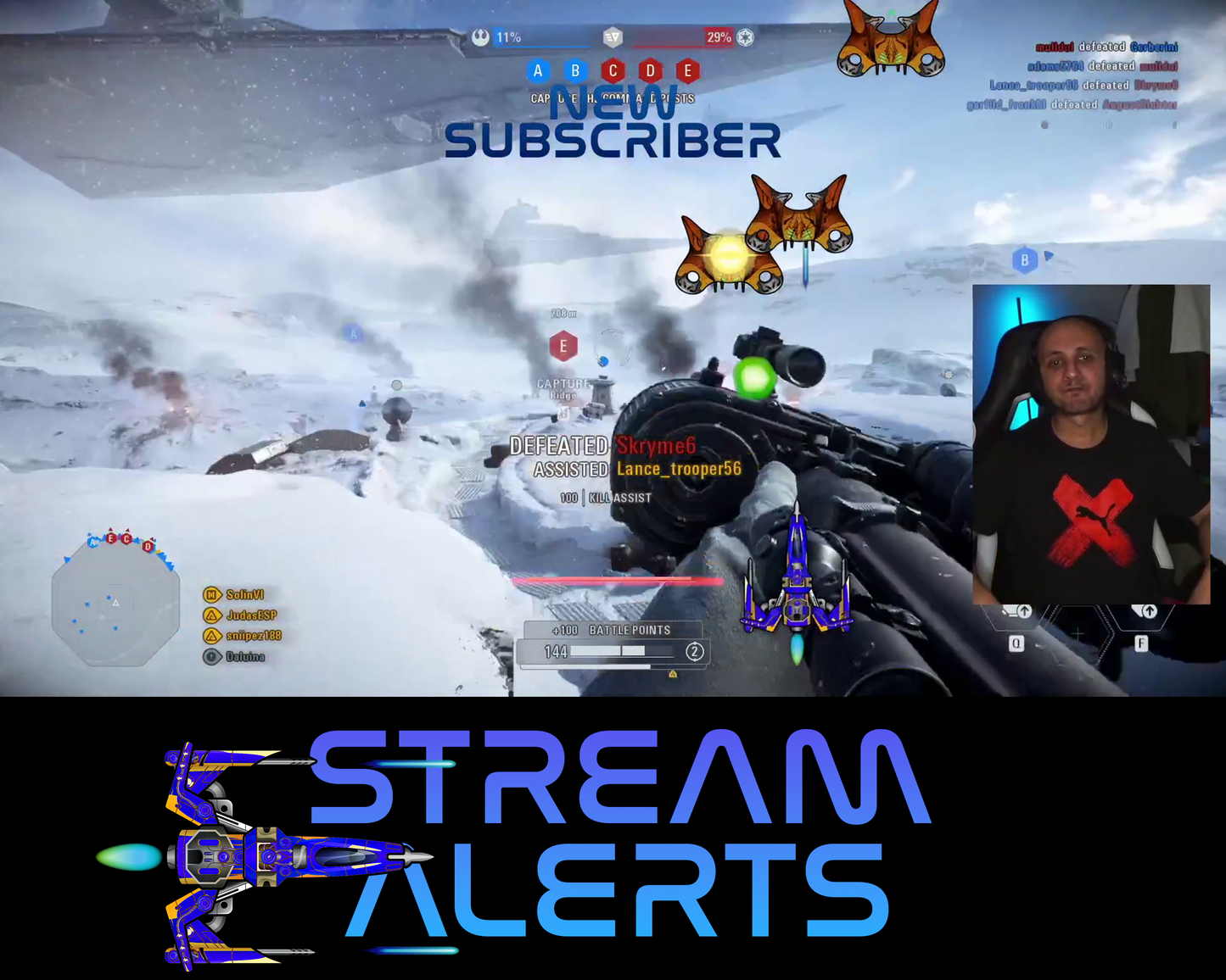 Retro Space Shooter Twitch Stream Alerts