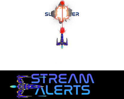 Retro Space Shooter Twitch Stream Alerts