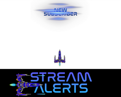 Retro Space Shooter Twitch Stream Alerts