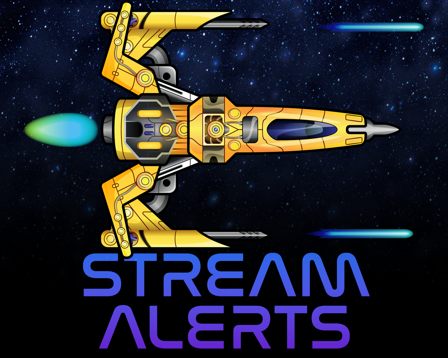 Retro Space Shooter Twitch Stream Alerts