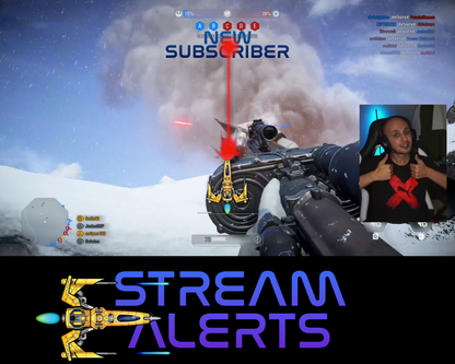 Retro Space Shooter Twitch Stream Alerts