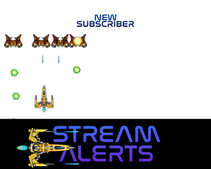 Retro Space Shooter Twitch Stream Alerts