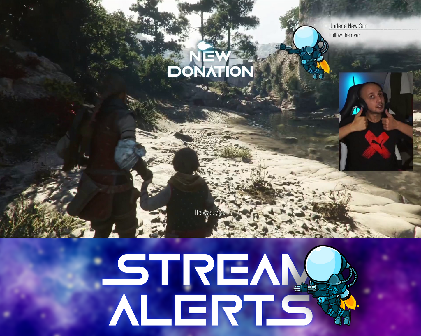 Spaceman Twitch Stream Alerts