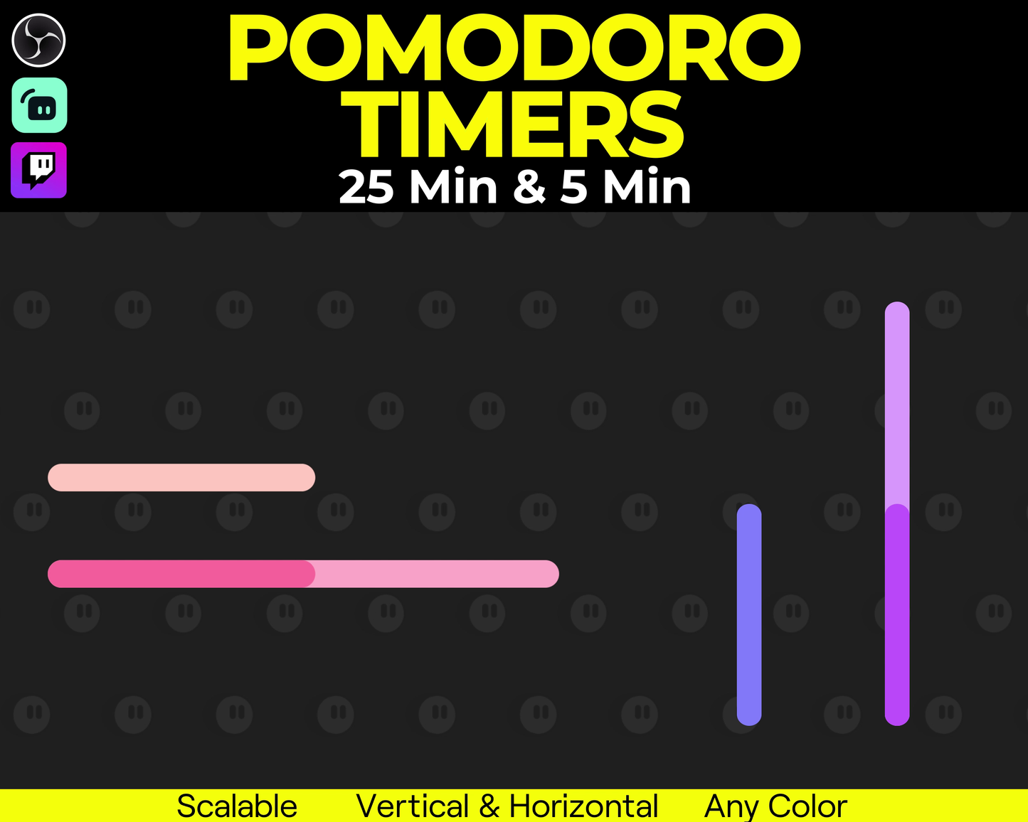 Loading Bar Pomodoro Timers