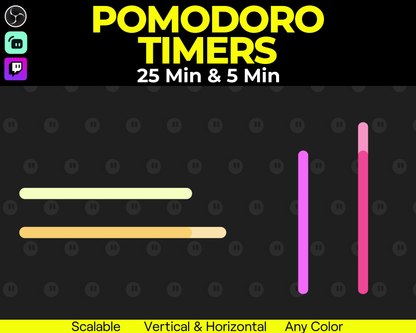 Loading Bar Pomodoro Timers