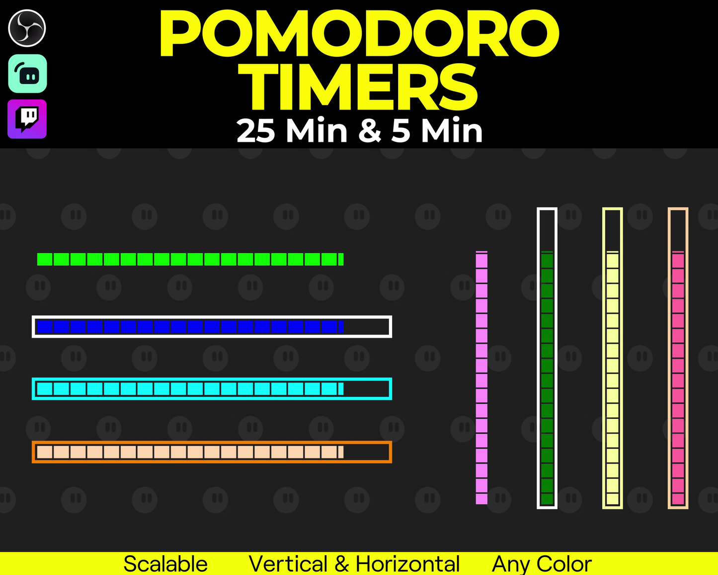 Loading Bar Pomodoro Timers