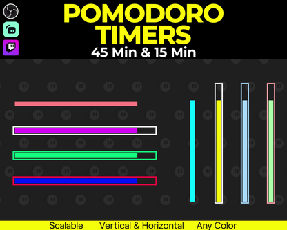 Loading Bar Pomodoro Timers