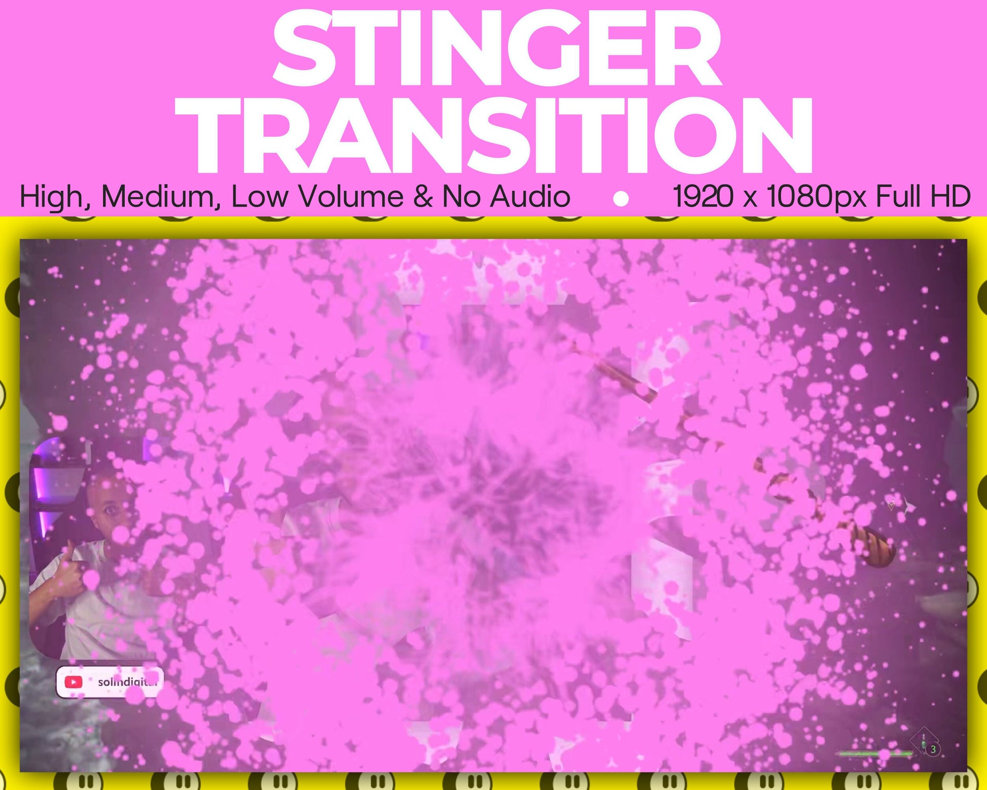 Magic Wand Stinger Transition, Magical Cute Animated Twitch Overlays, Fairy Kawaii YouTube Facebook and Kick Transitions for Streamers