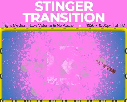 Magic Wand Stinger Transition, Magical Cute Animated Twitch Overlays, Fairy Kawaii YouTube Facebook and Kick Transitions for Streamers